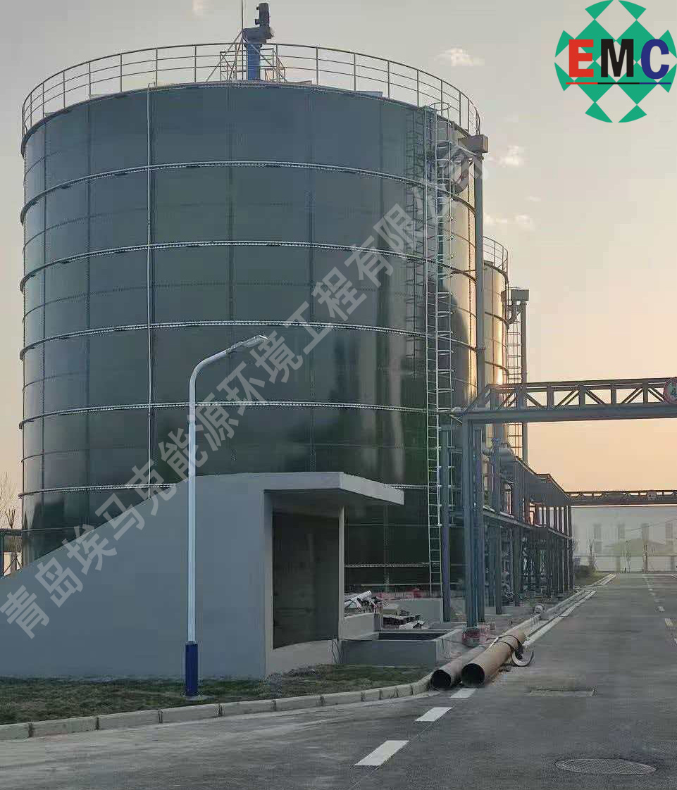 江苏，盐城餐厨垃圾厌氧发酵罐